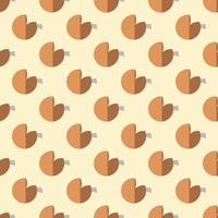 chinesisches neujahrskonzept. Vektornahtloses Muster aus flachen Cartoon-Cookies für Websites, Plakate, Textilien, Stoffe und andere Oberflächen vektor