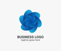 modernes blaues Logo-Design für Unternehmen. minimalistisches Logo-Design für Firmenkunden.