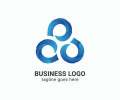 Logodesign für Unternehmen. kreatives modernes Logo-Design für Unternehmen. blaues Business-Logo-Design. vektor