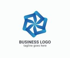 Logodesign für Unternehmen. kreatives modernes Logo-Design für Unternehmen. blaues Business-Logo-Design. vektor