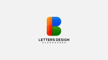 Luxus Buchstabe b Vektor Icon Logo Design