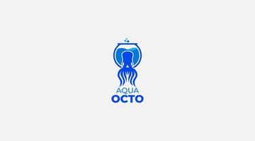 Octopus Labs-Logo-Design-Vorlage vektor