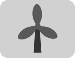 Industrielle Windenergie, Symbol, Vektor auf weißem Hintergrund.