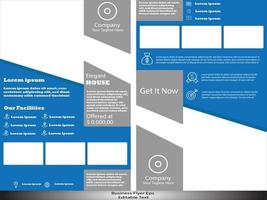 verklig egendom företag flygblad befordran i eps 10 vektor