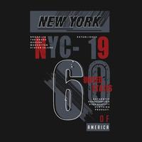 New York City abstrakte grafische T-Shirt-Vektorillustration vektor