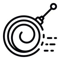 Hypnose-Unterstützungssymbol, Umrissstil vektor