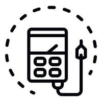 Elektriker-Multimeter-Symbol, Umrissstil vektor