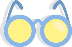 Schulbrille, Symbol, Vektor auf weißem Hintergrund.