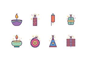 Kostenlose Diwali Icons vektor
