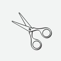 scissor platt ikon logotyp design vektor mall, skära symbol, skärande ikon