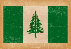 Grunge Flagge von Norfolk Island vektor