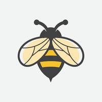 Bienen-Symbol-Logo-Design-Inspiraiton, einzigartige geometrische Bienen-Logo-Symbol-Vektor-Design-Illustration, Honigbienen-Vektor-Symbol vektor