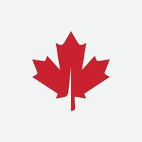 Ahornblatt-Logo, rotes Ahornblatt, Kanada-Symbol, rotes kanadisches AhornblattAhornblatt-Logo-Vorlage Vektor-Symbol-Illustration, Ahornblatt-Vektor-Illustration, roter Ahorn, Kanada-Symbol vektor