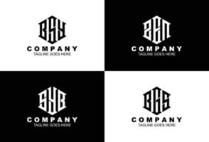 Satz kreatives Monogramm-Logo-Design vektor