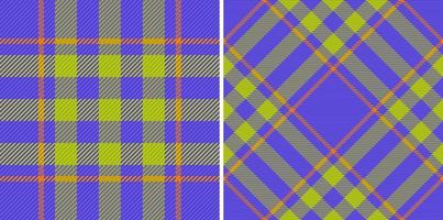 Tartan-Hintergrundstoff. Überprüfen Sie das Texturmuster. Nahtloser karierter Textilvektor. vektor