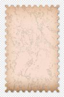alte Grunge-Briefmarke. saubere Briefmarkenvorlage. Briefmarkengrenze. Mockup-Briefmarke mit Schatten. leere Briefmarke. Vektor-Illustration vektor