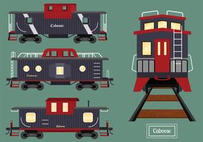 Caboose vektorpack vektor