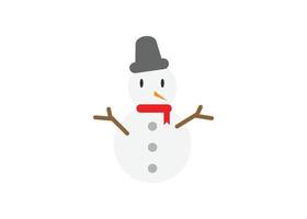 schneemann winter symbol design vorlage vektor isolierte illustration