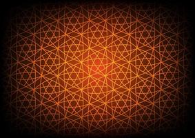 abstrakt stjärna orange geometrisk sömlös mönster rörig linje bakgrund vektor