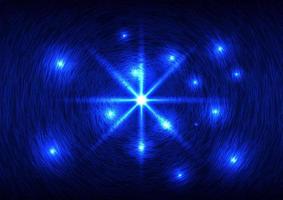 abstrakt blå lysande topp magi lysande ljus stråle stråle vektor bakgrund