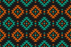 etnisk ikat sömlös mönster i stam. amerikansk, mexikansk stil. aztec geometrisk prydnad skriva ut. vektor