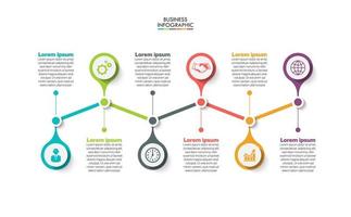 Präsentationsgeschäft Infografik Vorlage vektor