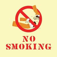 Nej rökning affisch vektor