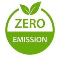 Zero Emission Icon Vektor CO2 neutrales grünes Zeichen für Ihr Website-Design, Logo, App, ui.illustration