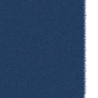 Blaue klassische Jeans-Denim-Textur mit einem ausgefransten Rand. dunkle Jeansstruktur. realistische vektorillustration vektor
