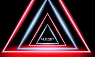 abstrakt neon effekt. digital teknologi tunnel, trogen teknologi abstrakt bakgrund. 3d tolkning vektor