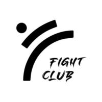 Fight Club-Logo-Vektor-Design vektor