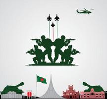 bangladesh oberoende dag. 26 Mars. mall för bakgrund, baner, kort, affisch. vektor illustration.