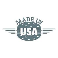 made in usa-logo, einfacher stil vektor