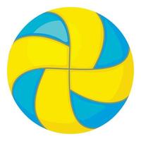 Beach-Volleyball-Ball-Symbol, Cartoon-Stil vektor