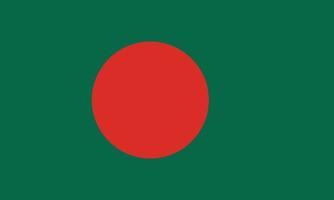 bangladesch flaggenvektorillustration vektor