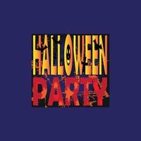 Halloween-Party, Retro-Halloween-T-Shirt-Design, Poster, Druck, Postkarte und andere Verwendungen, Vektorgrafik-T-Shirt-Design, Vektorgrafiken. vektor
