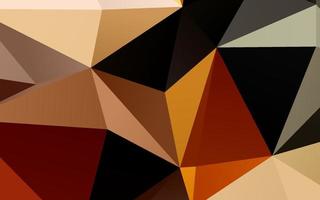 ljusgul, orange vektor abstrakt polygonal omslag.