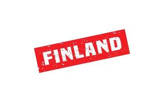 Finnland Stempelgummi mit Grunge-Stil auf weißem Hintergrund vektor