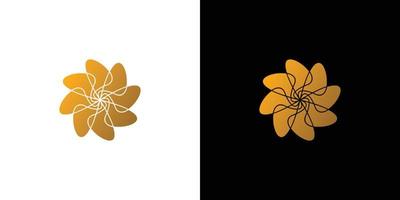 unik och lyxig blommig motiv prydnad design 3 vektor