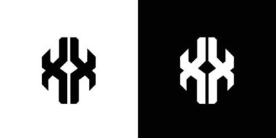 modern och stark brev xx initialer logotyp design vektor