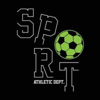 sport atletisk typografi, t-shirt grafik, vektor