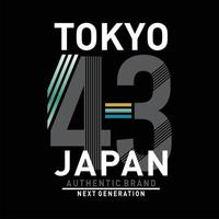 tokyo, japan bild design för t-shirt grafik och Övrig använder. - vektor