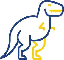 dinosaurie vektor ikon design