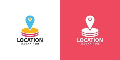 Location-Logo-Vorlage minimalistisches Design vektor