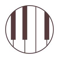 Piano-Logo-Icon-Design vektor