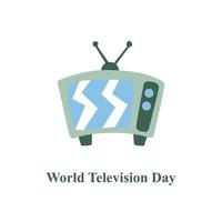 världs-tv-dagen vektor