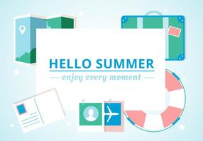 Free Design Vector Sommer Hintergrund