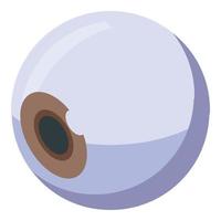 eyeball ikon, isometrisk stil vektor