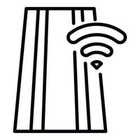 Wi-Fi auf Straßensymbol, Umrissstil vektor