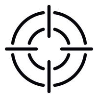 Zielsymbol, Umrissstil vektor